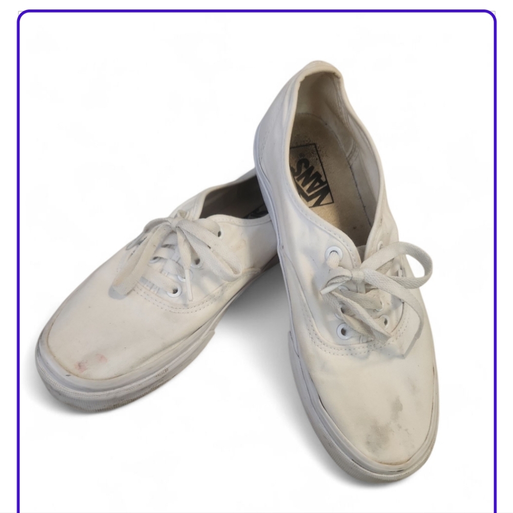 Vans Classic White Canvas Sneakers